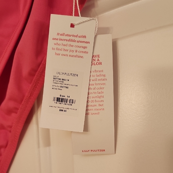 Lilly Pulitzer Vibrant Pink Swimwear - Picture 2 of 2